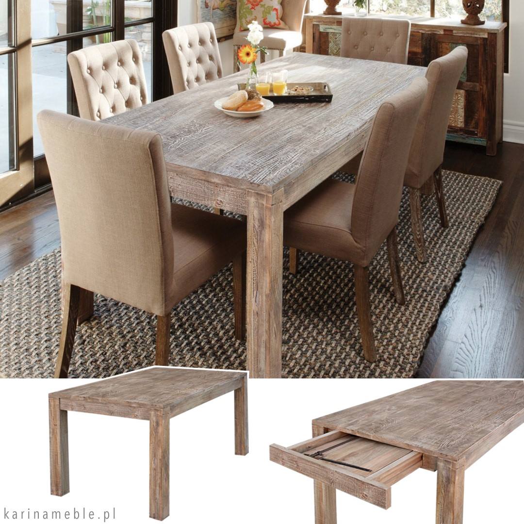 meble loftowe | stół rozkładane, industrialne, indyjskie, kolonialne, palisander, mango, jadalnia