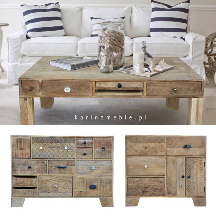 meble drewniane, meble indyjskie, meble kolonialne, komoda rzeźbiona, meble loftowe, meble industrialne, drewno mango, meble do salonu