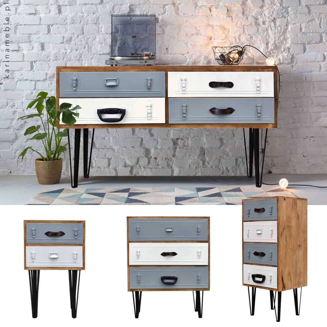 meble-loftowe-drewno-metal-komoda-konsola
