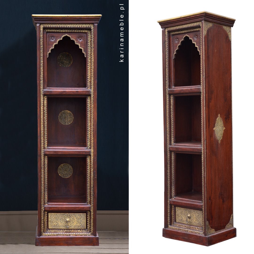 meble indyjskie biblioteczka drewniane regał