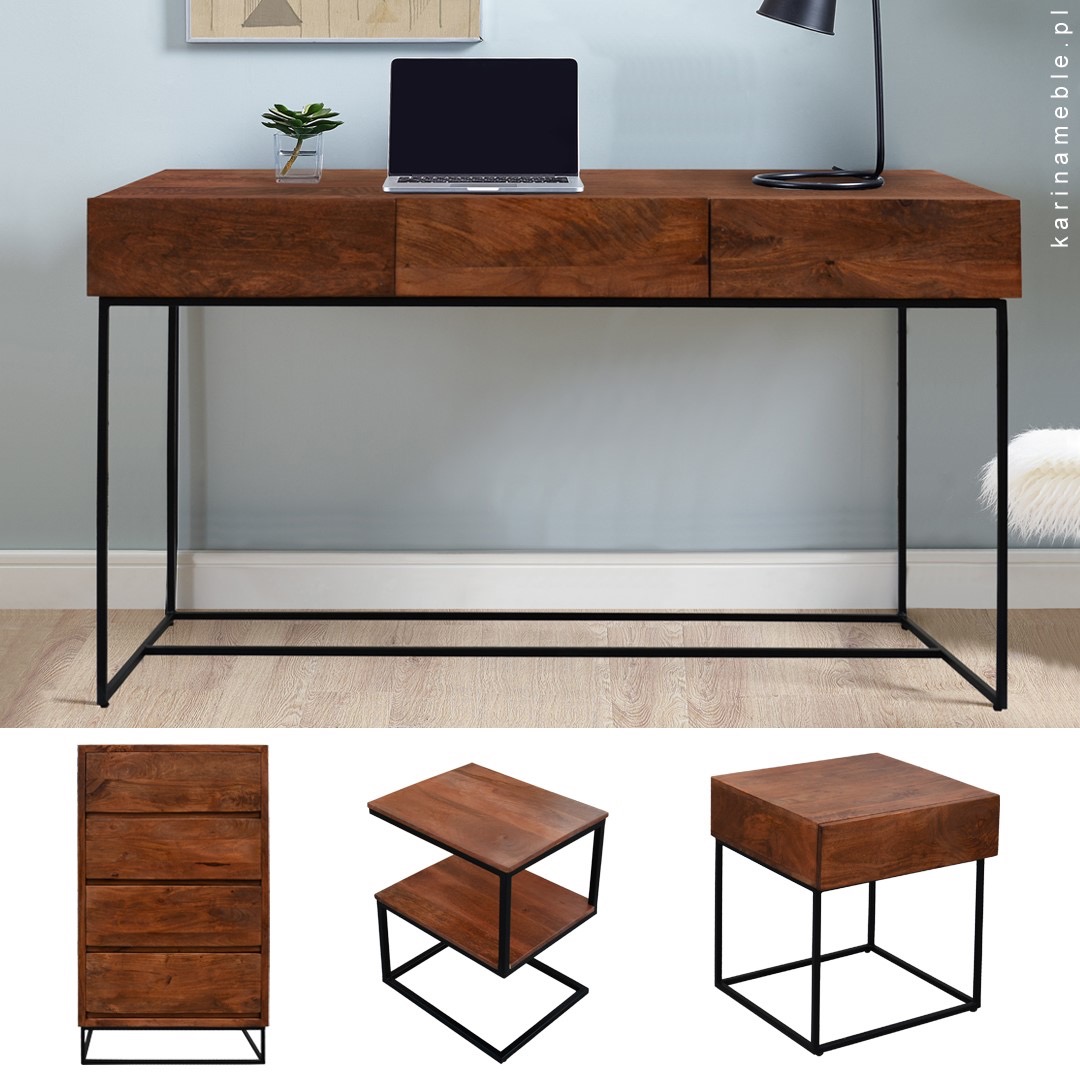 meble-loftowe-drewniane-industrialne-nowoczesne-biurko-komoda-metalowe-nogi