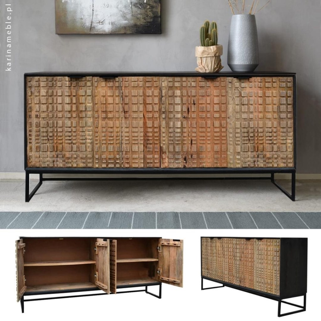 meble loftowe - komoda checkers, meble industrialne - komoda checkers, meble indyjskie - komoda checkers