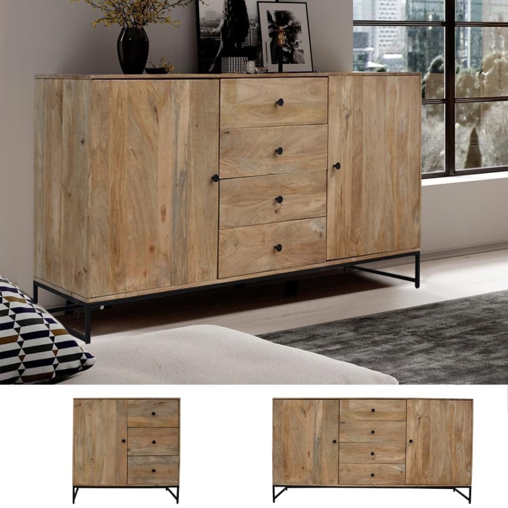 meble industrialne - loftowe komody drewniane ręcznie robione