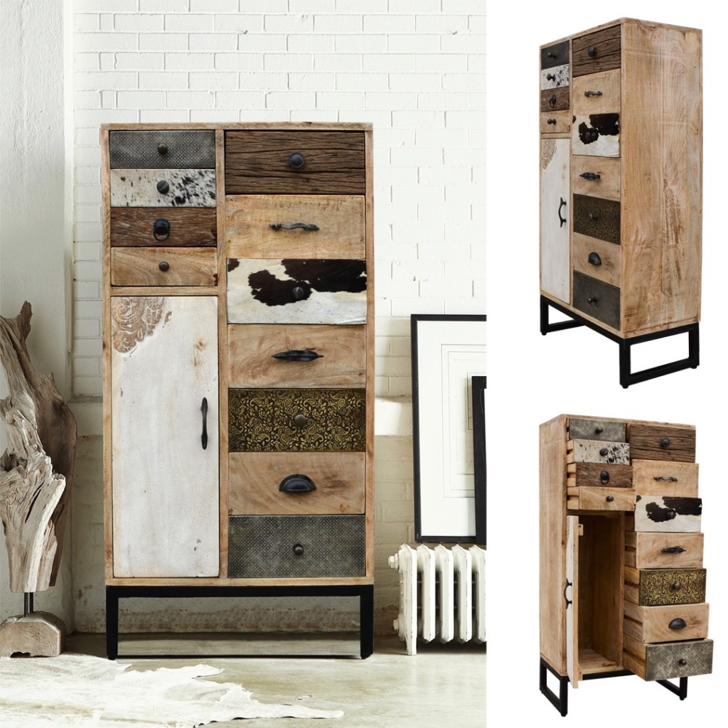 industrialna komoda, loftowa komoda, karina meble drewniane