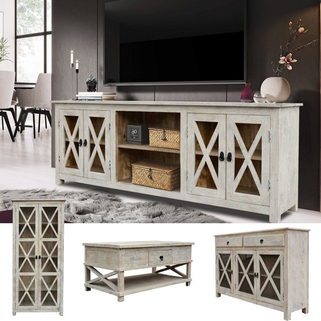 meble drewniane - indyjska komoda, orientalne stolik, komoda i witryna z litego drewna mango